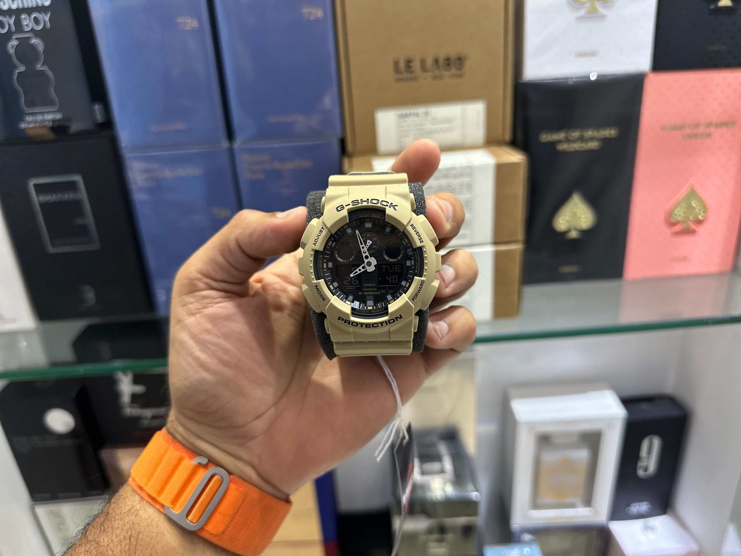 joyas, relojes y accesorios - Reloj CASIO G-SHOCK GA100L-8A Cream Nuevos, Originales, RD$ 5,800 NEG/ TIENDA!!!