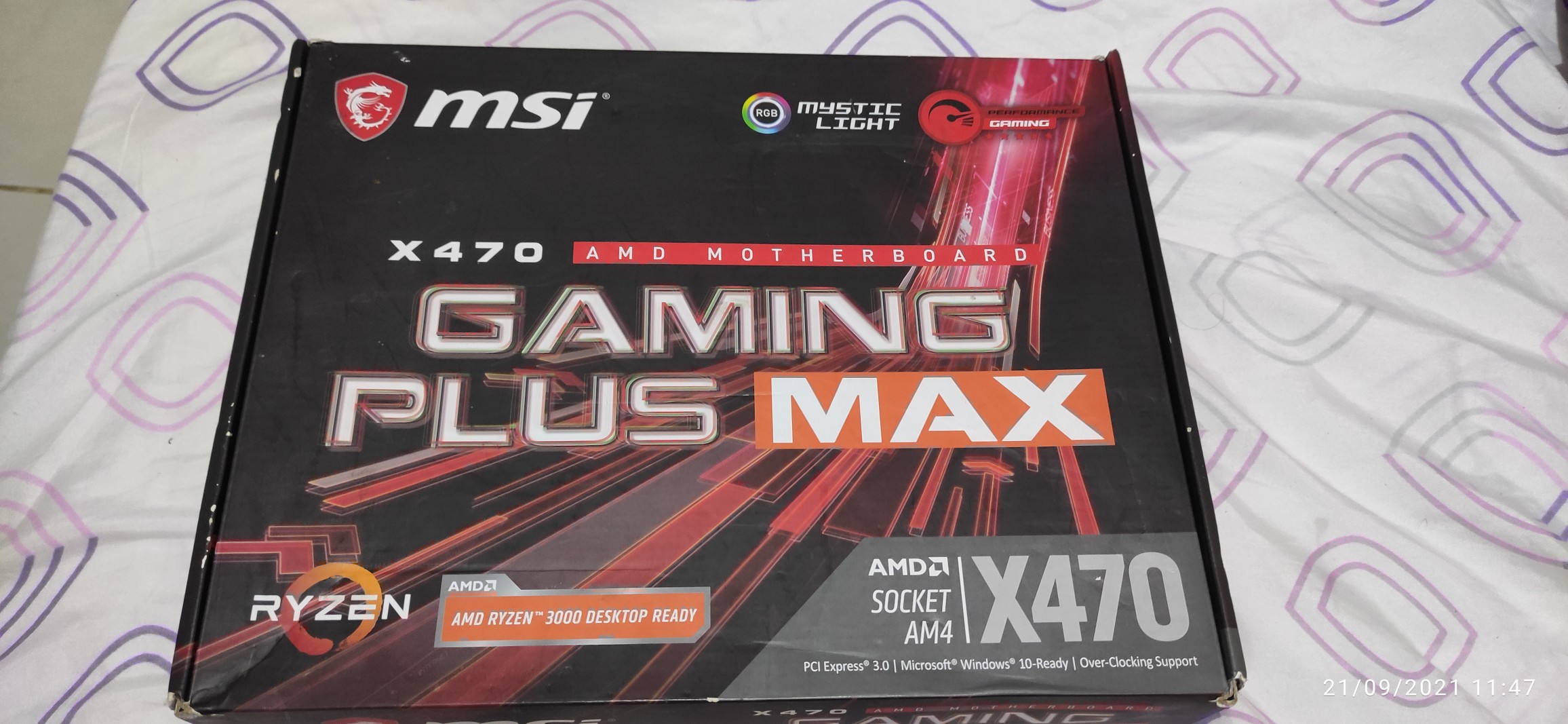 Motherboard x470 MSI gaming plus max