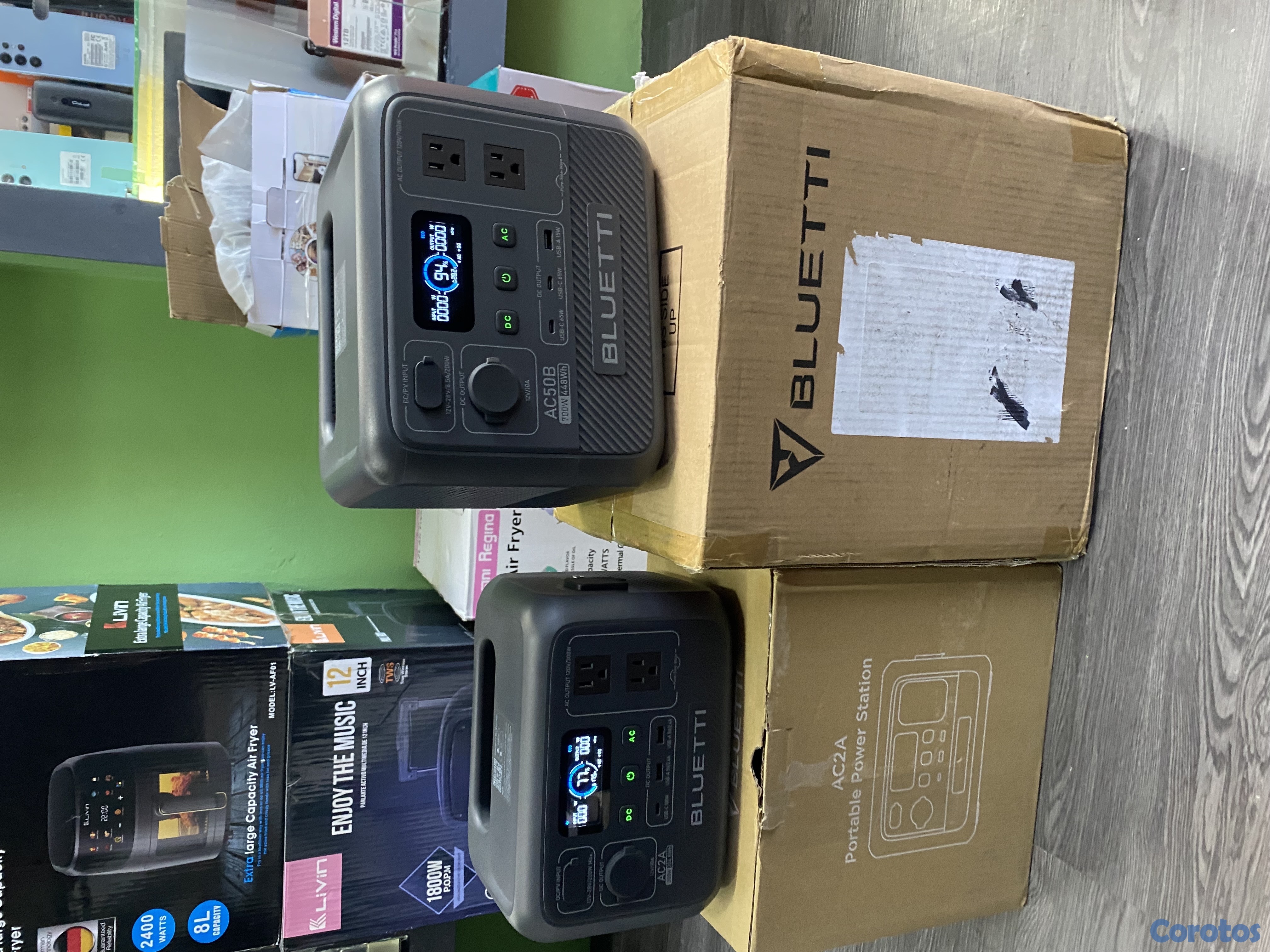 plantas e inversores - BLUETTI AC50B 700W 448Wh Portable Power Station LiFePO4  3