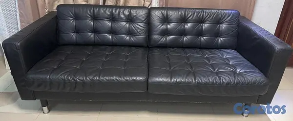 muebles y colchones - Mueble piel Negro IKEA 2