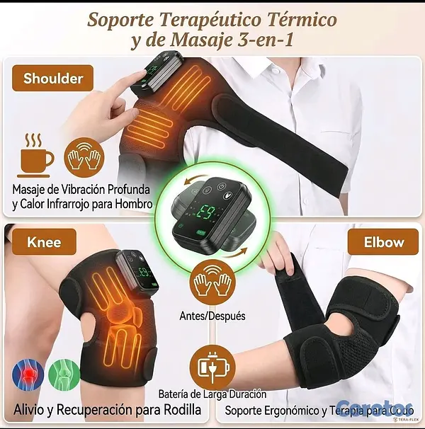 Salud y Equipamiento Médico - ​¿Dolores en las articulaciones? ¡Diles adiós con tecnología 3-en-1! 🕒🔥 4