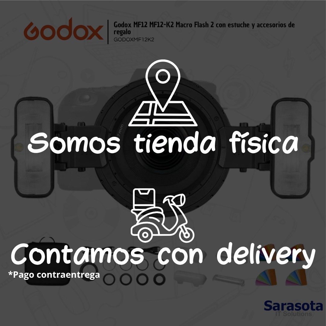 accesorios para electronica - Godox MF12 MF12-K2 Macro Flash 2 + accesorios  3