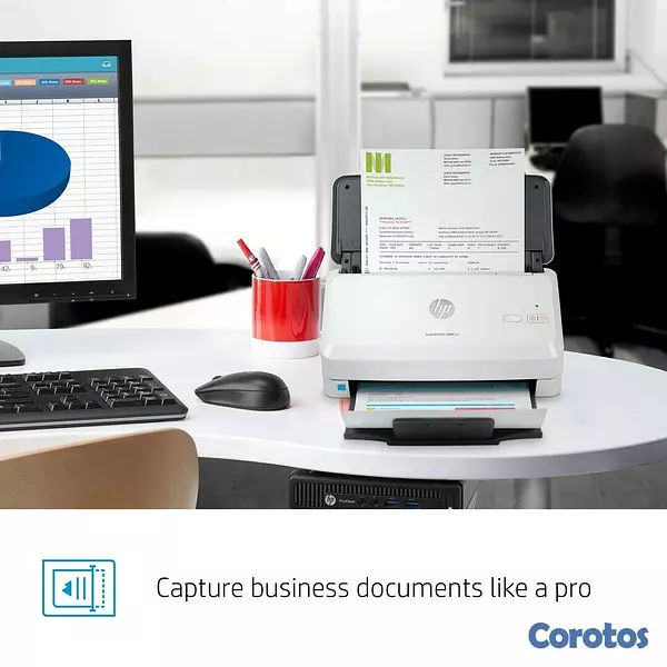 impresoras y scanners - SCANNER HP SCANJET PRO 2000 S2 SHEETFEED SCANNER - LETTER - 35 PPM / 75 IPM - 12 2
