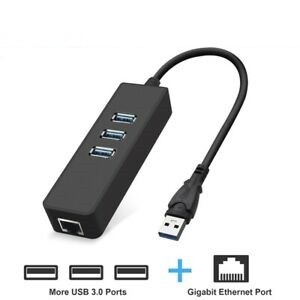 accesorios para electronica - Adaptador USB 2.0 a Ethernet y Hub USB