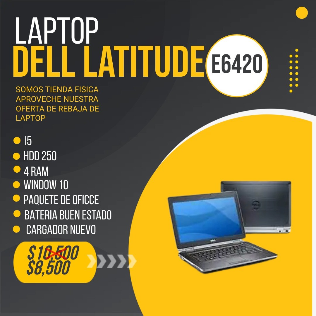 computadoras y laptops - 
DEL LATITUDE 6420