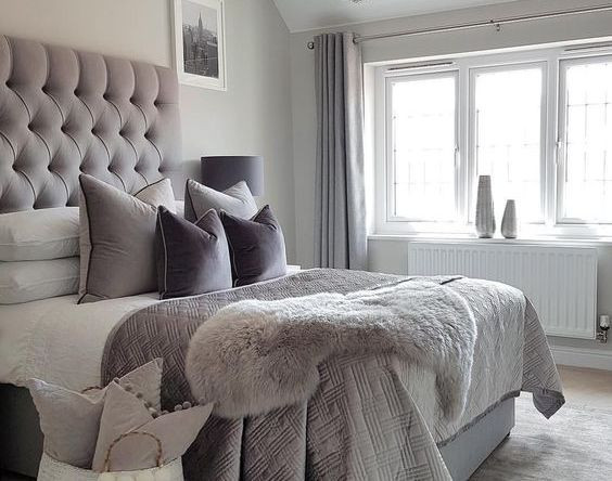 muebles y colchones - Cama tapizada color Gris+colchóns. Nueva