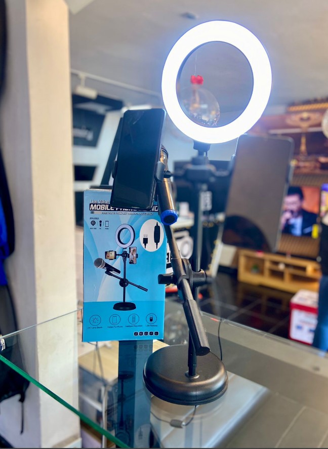 accesorios para electronica - Stand para móvil y Micrófono Profesional 3