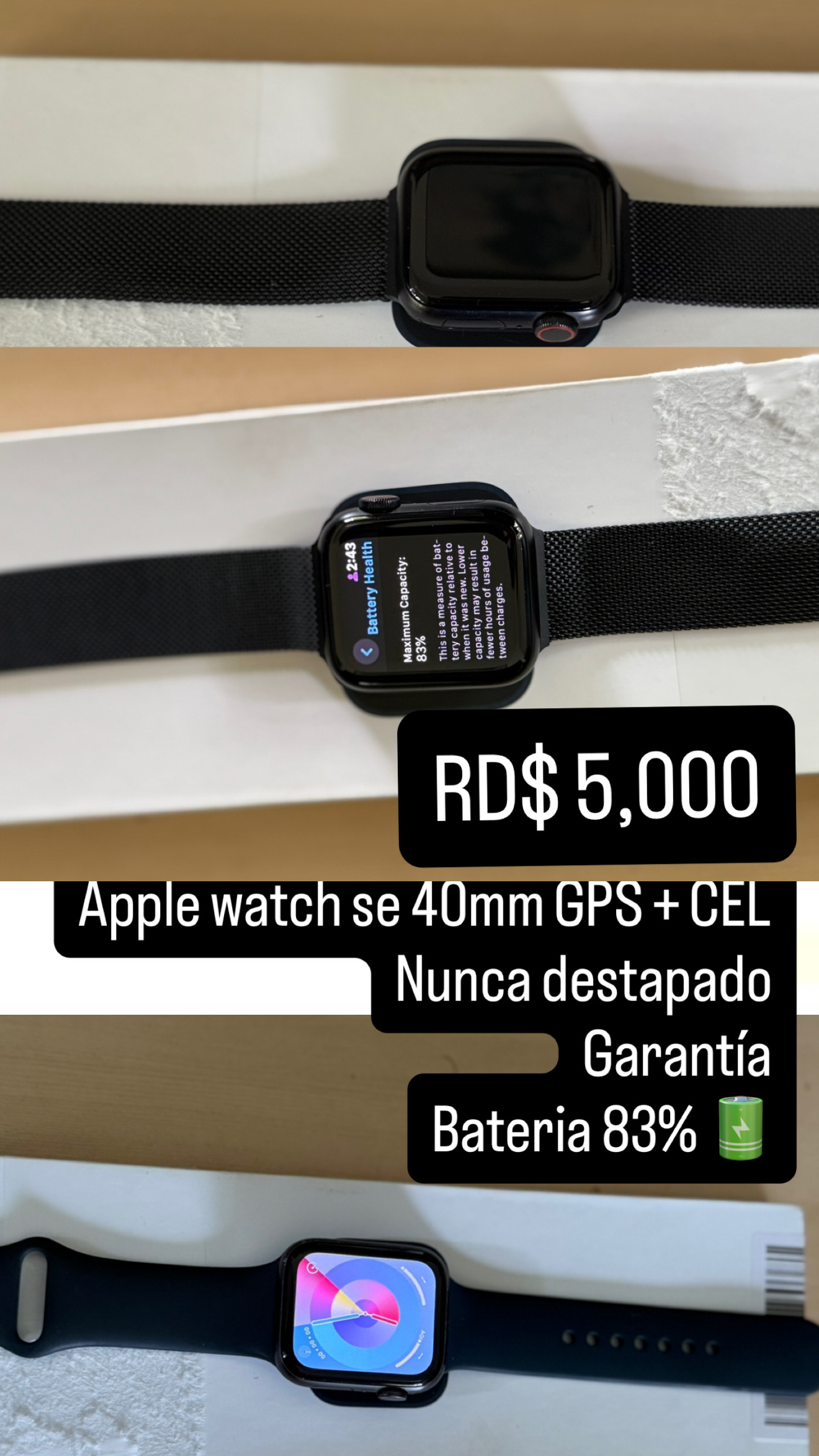 celulares y tabletas - Apple watch se 2nd generacion 4