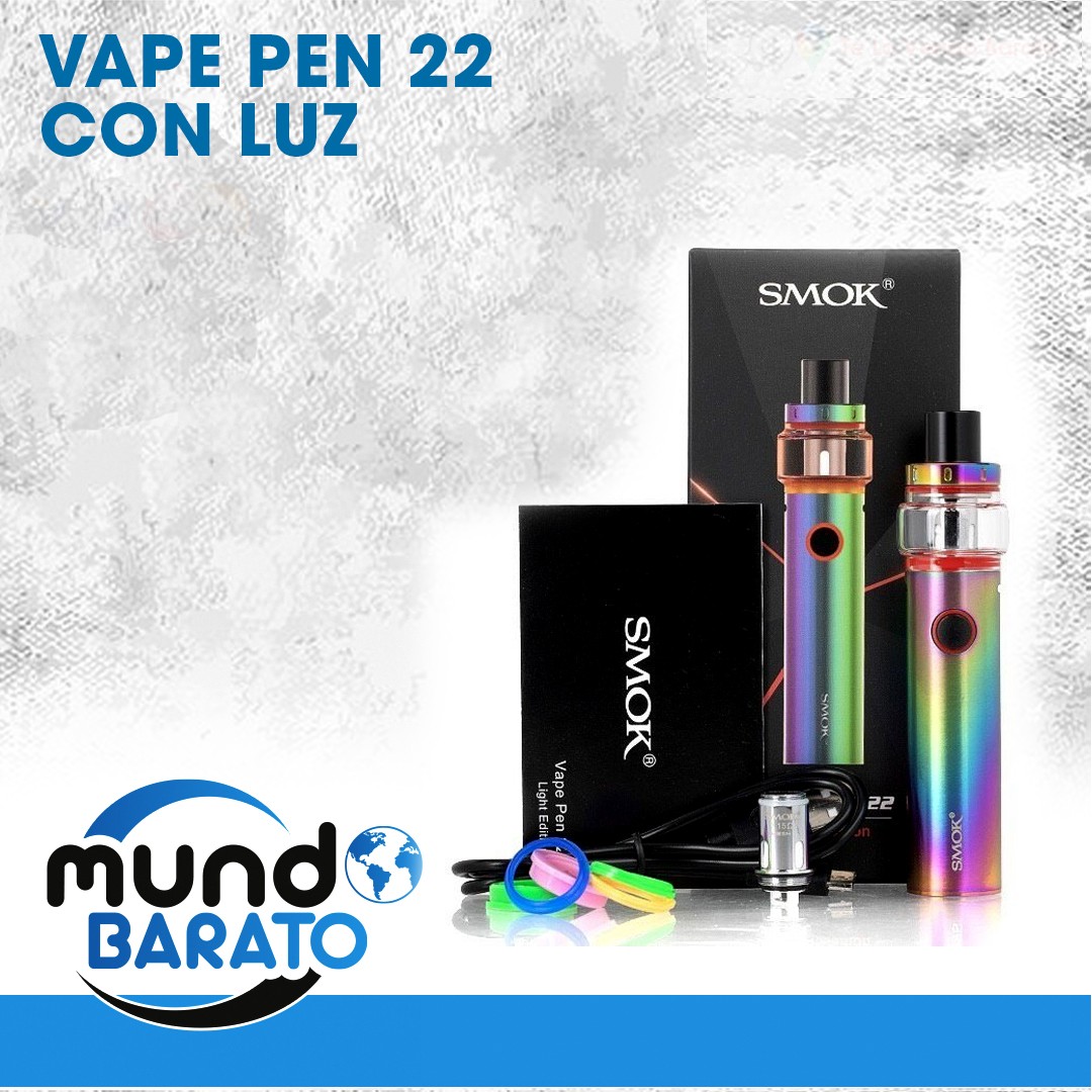 Vape Smok Pen 22 Edicion Especial Con Luz Vaper Light Edition + LIQUIDO