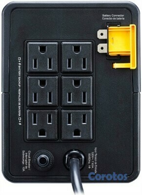 computadoras y laptops - UPS APC BVX900L-LM BACK-UPS 900VA, 480 WATTS, 120V, AVR, 6 TOMAS NEMA 5-15R 2