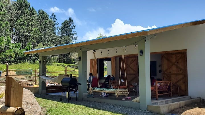 casas vacacionales y villas - Villa amueblada en Jarabacoa en  mata de platano 6