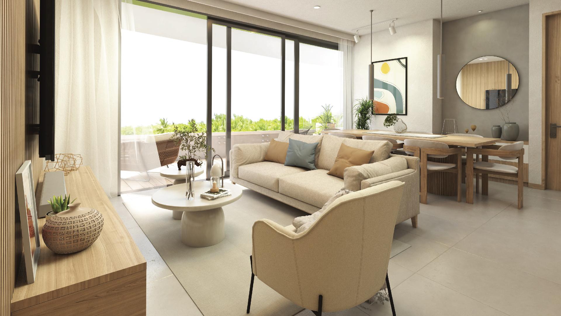 apartamentos - Palm View en Punta Cana complejo de 2 y 3 Habitaciones con Servicio Hotelero 3