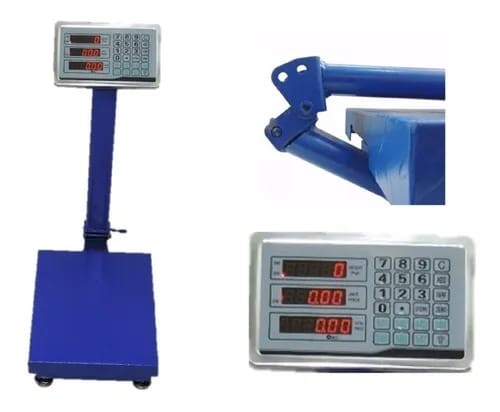 accesorios para electronica - Balanza Bascula Peso Digital Para Empresas 300kg 5
