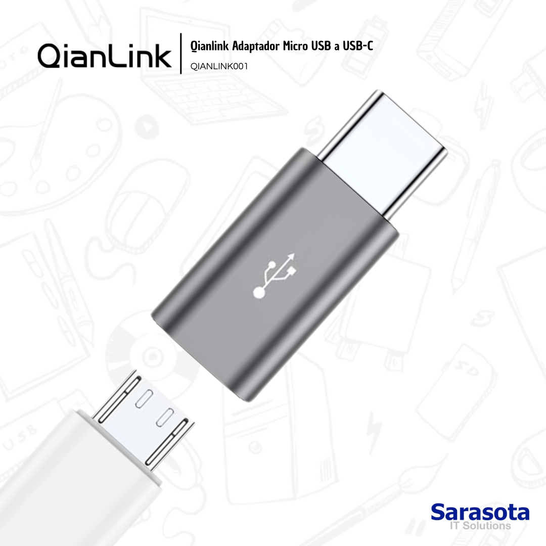 accesorios para electronica - Adaptador de microUSB a USB-C marca Qianlink