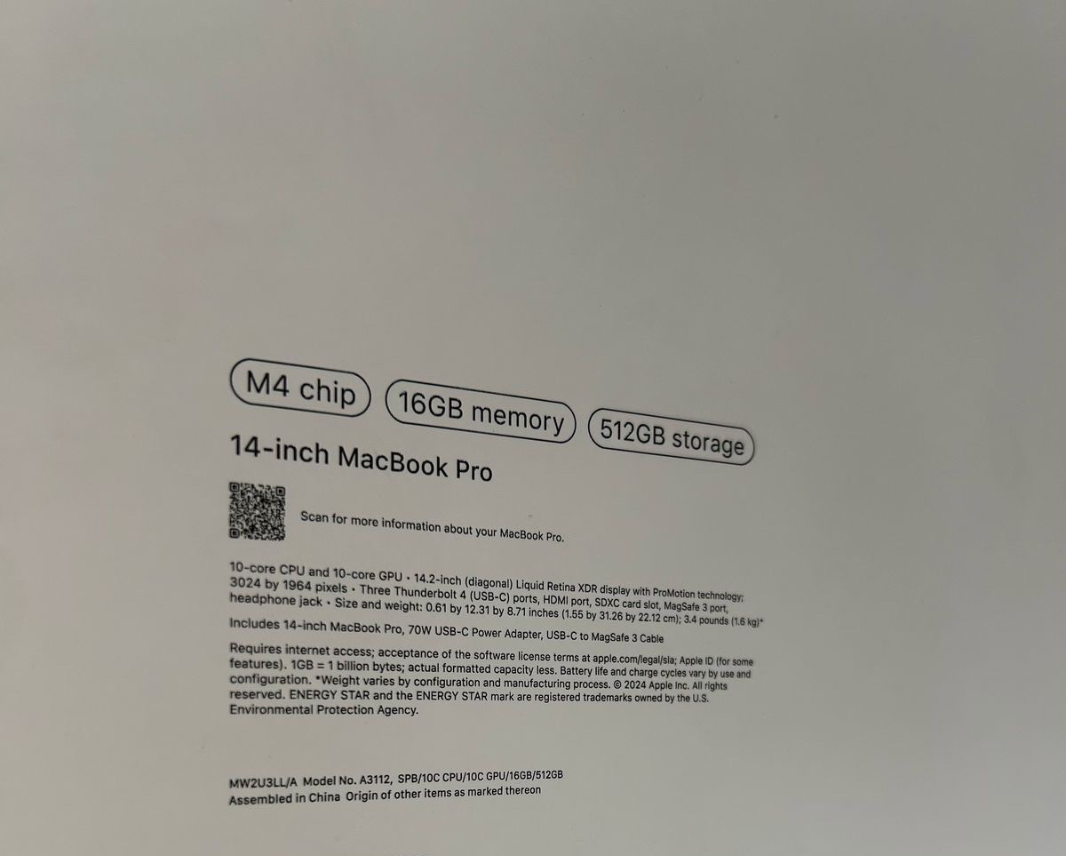 computadoras y laptops - MacBook Pro M4 14" 512GB 16GB RAM SELLADA  OFERTA🔥‼️ 1