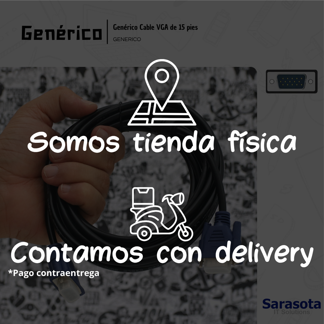 accesorios para electronica - Genérico Cable VGA de 15 pies 3