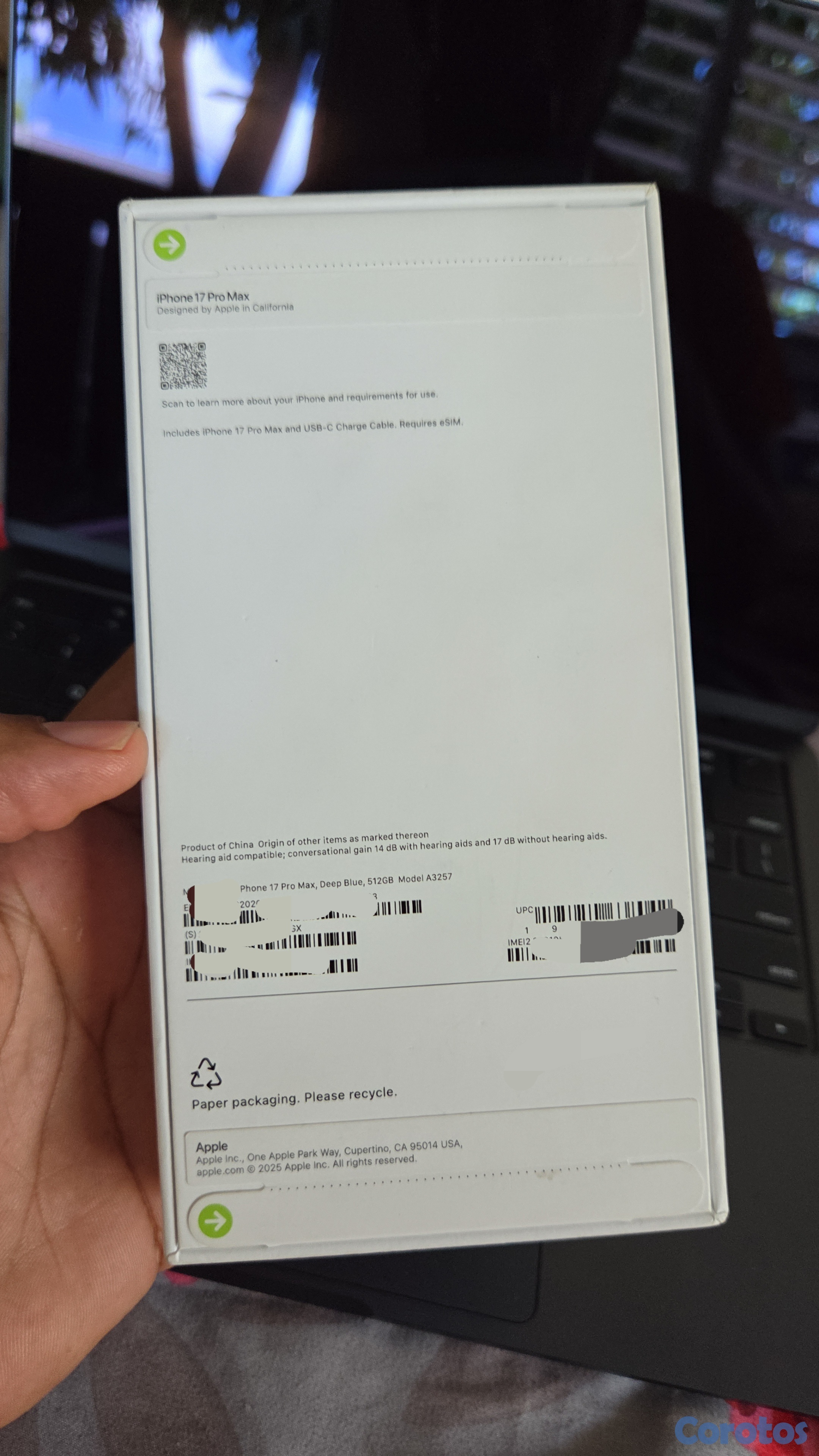 celulares y tabletas - iPhone 17 Pro Max Azul 512 gb  2
