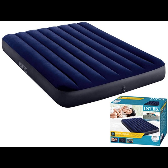 muebles y colchones - Colchón inflable intex, súper práctico de inflar y cómodo 39 pulgadas 0