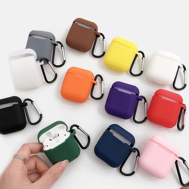accesorios para electronica - Cover para audifonos inalambricos  AirPods 1ra & 2da generacion  0