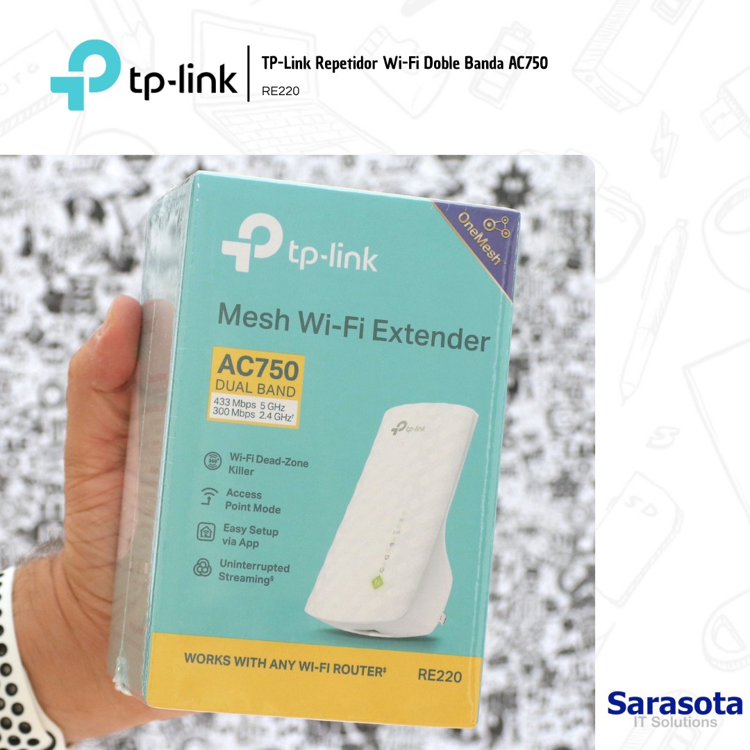 accesorios para electronica -  TP-Link Repetidor RE220 Doble Banda AC750 1