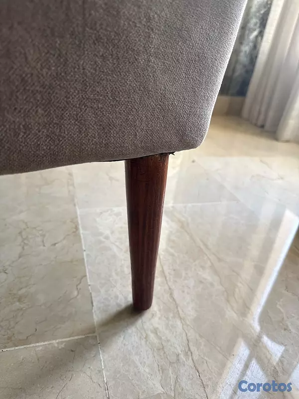 muebles y colchones - Butaca de Tela y Madera  3