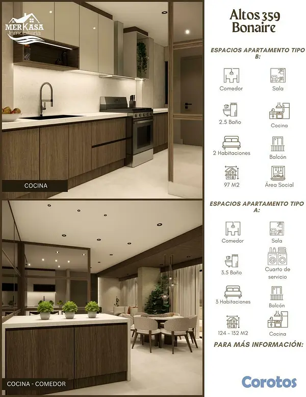 apartamentos - COMODOS Y AMPLIOS APARTAMENTOS  3