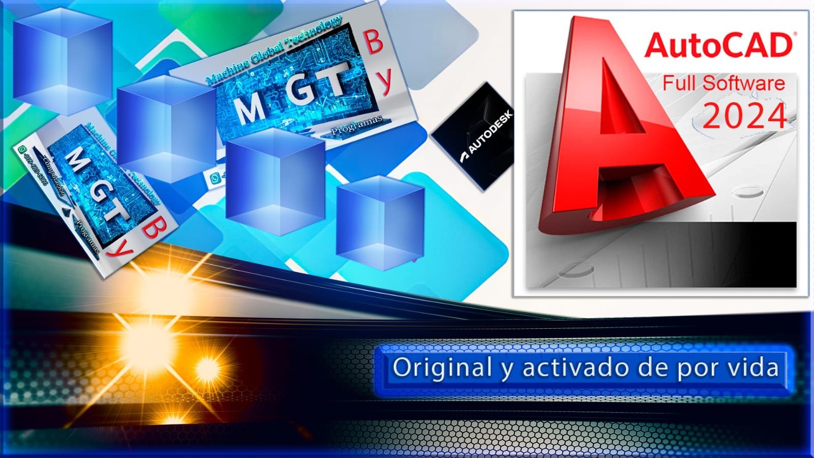 computadoras y laptops - AutoCAD 2024 con su licencia activada de por vida no necesita reactivación.