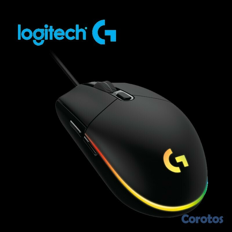computadoras y laptops - MOUSE LOGITECH G203 LIGHTSYNC GAMING, COLOR NEGRO, OPTICO USB, ILUMINACIÓN RGB  2