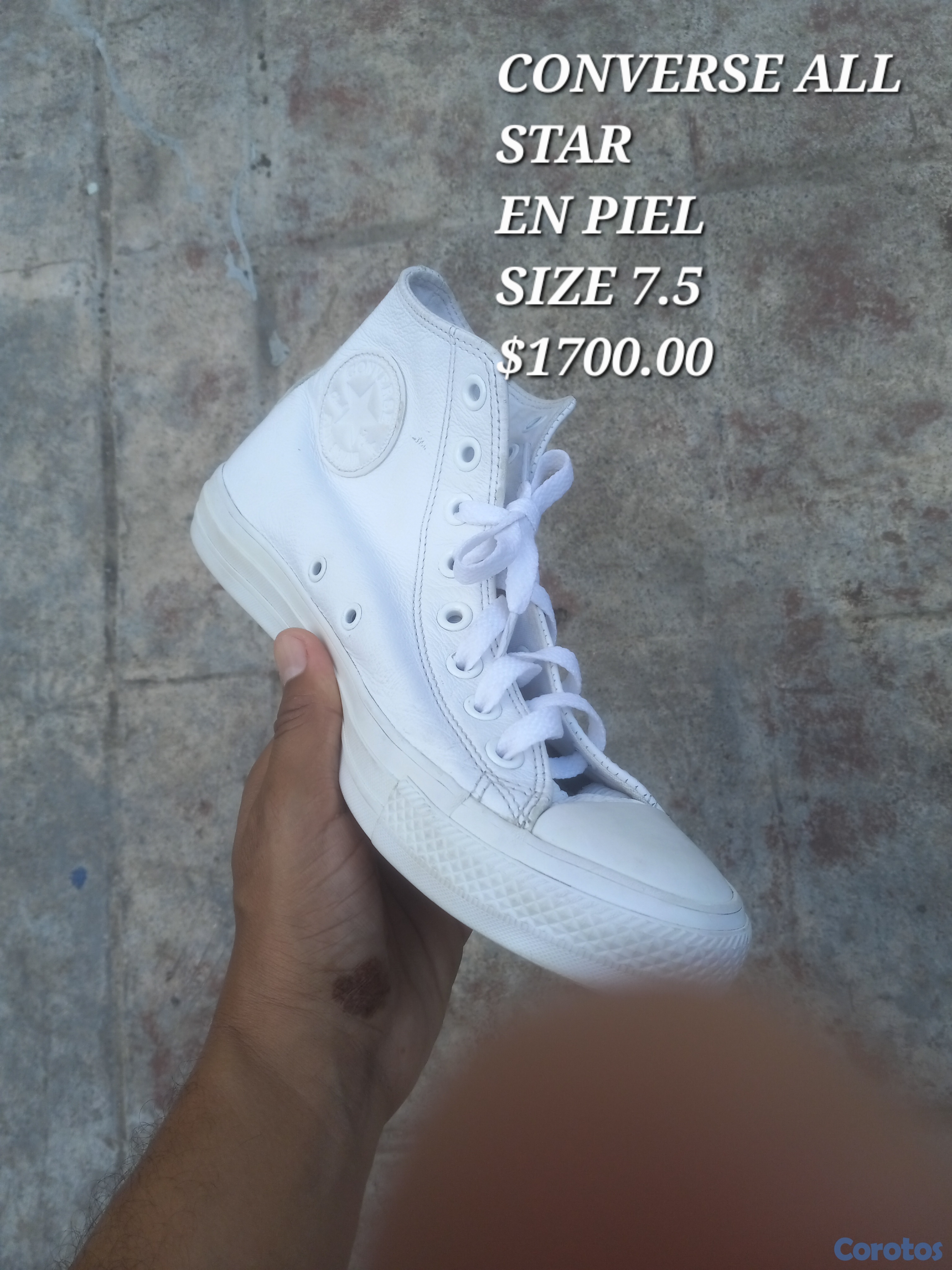 zapatos para hombre - Converse All Star en piel , size 7.5 1
