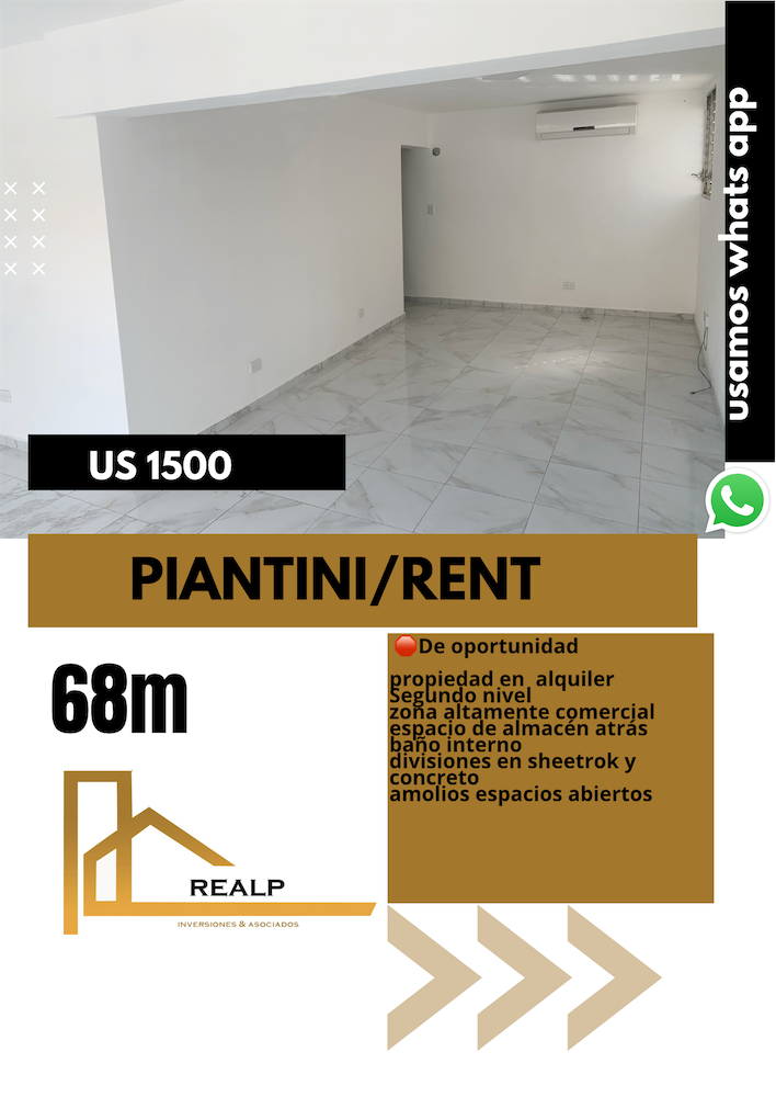 oficinas y locales comerciales - Local céntrico en Piantini 0