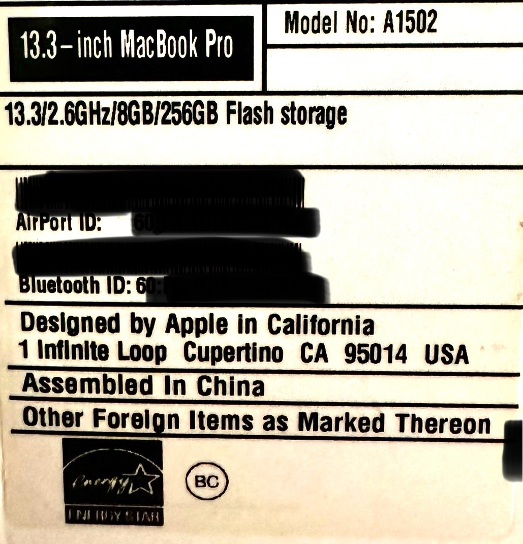 computadoras y laptops - MacBook 13’ Retina display 256 GBS 1