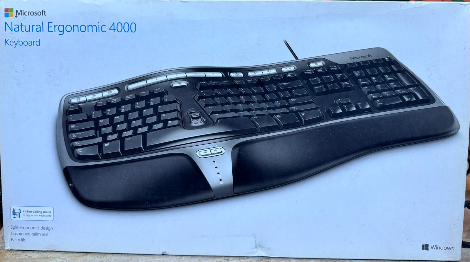 accesorios para electronica - Vendo Nuevo Teclado Microsoft Natural Erogonomic 4000  0
