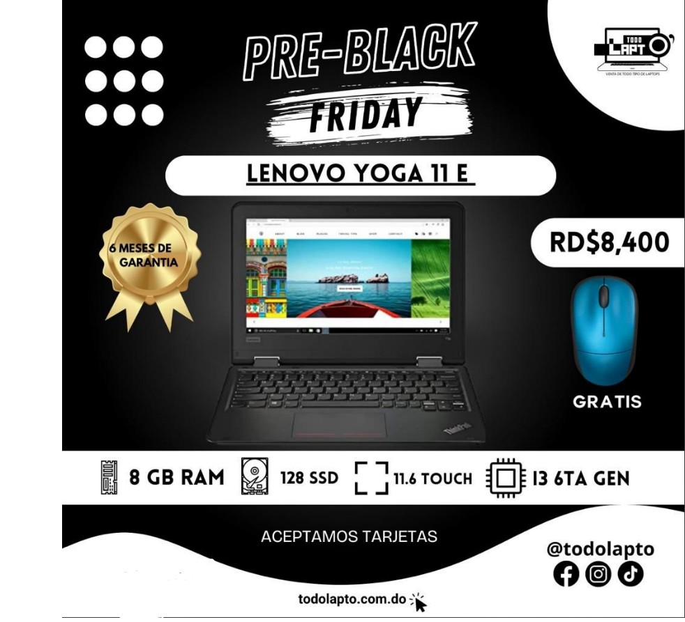 computadoras y laptops - Lenovo Yoga 11e