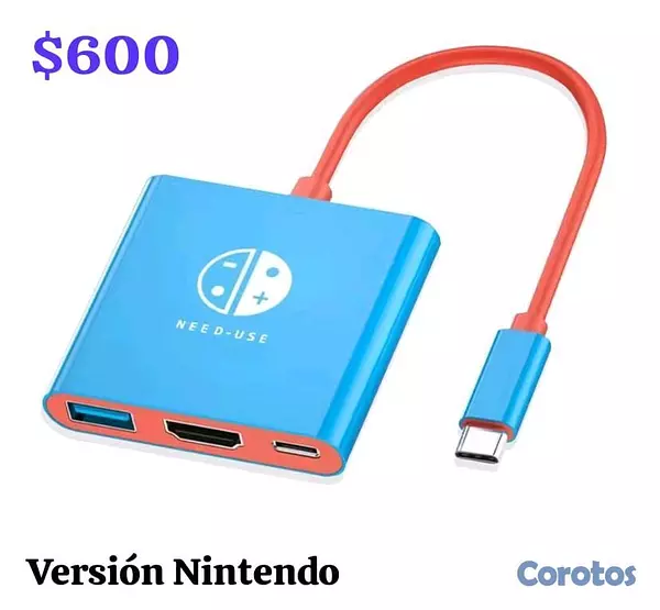 otros electronicos - Adaptador tipo c a hdmi versiones para nintendos switch  7