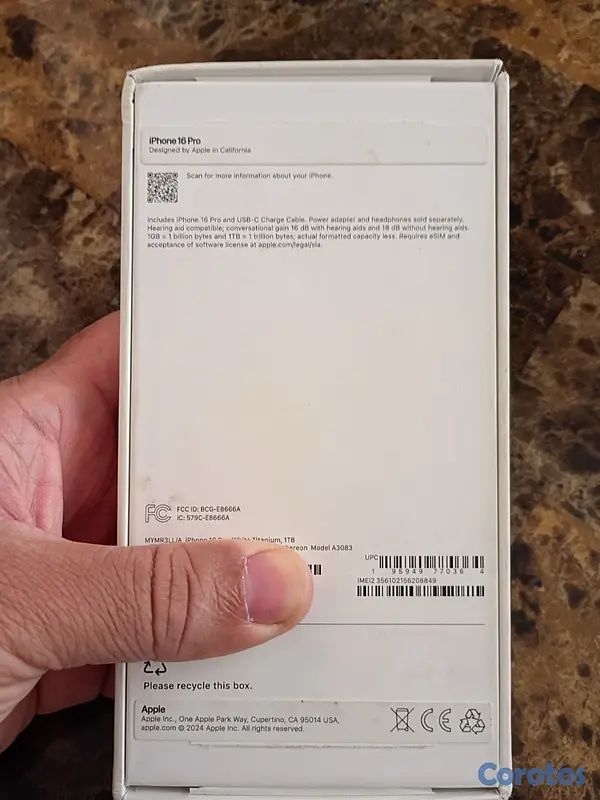 celulares y tabletas - iPhone 16 Pro de 1TB como nuevo! 9