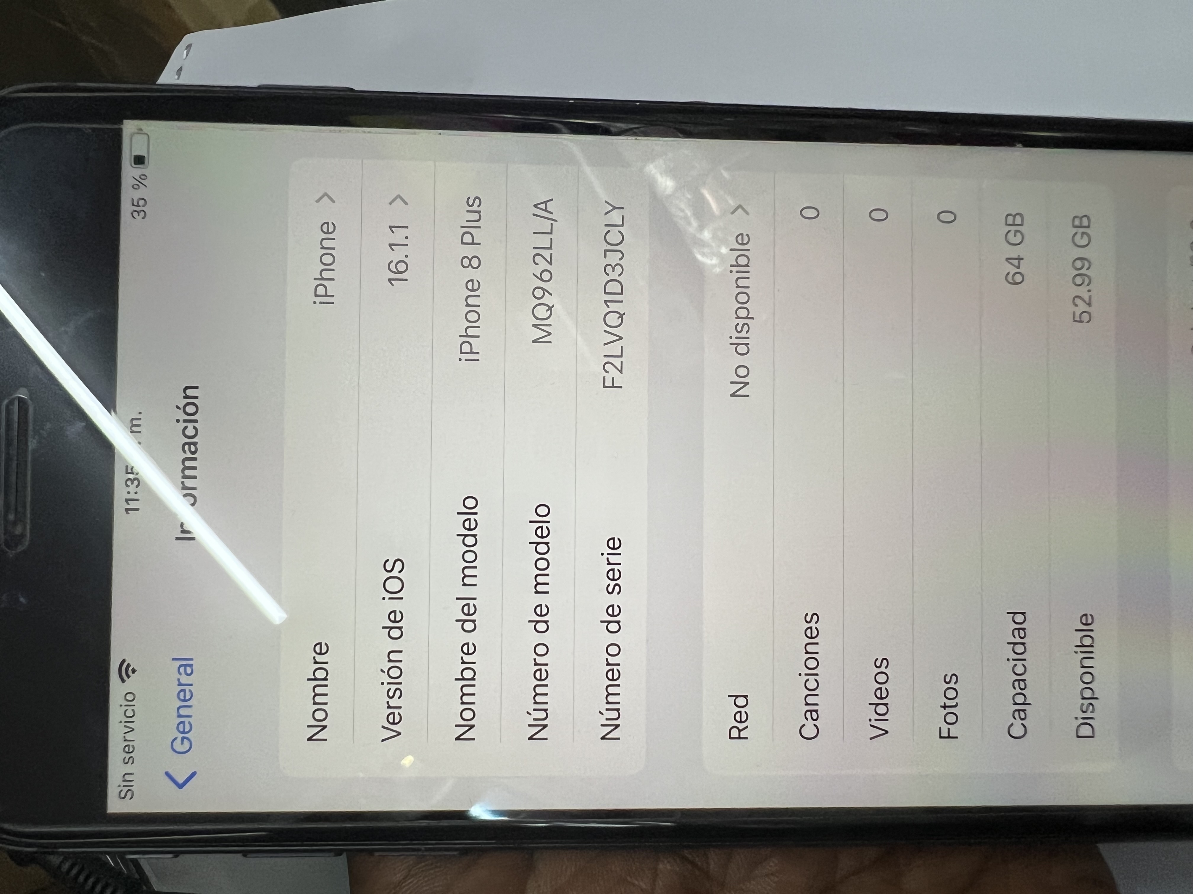 celulares y tabletas - IPhone 8 Plus. Como nuevo. Batería original 100% 2
