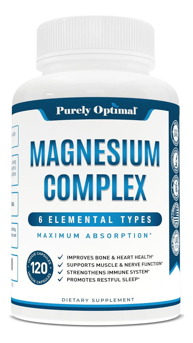 Salud y Equipamiento Médico - Magnesio Complex Citrato Malato Taurato Aspartato 120 Cap 1