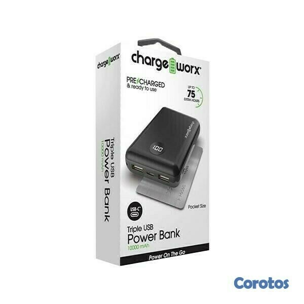 computadoras y laptops - CARGADOR MOVIL (POWER BANK)  6000MAH + FLASHLIGH BATERIA RECARGABLE DUAL USB