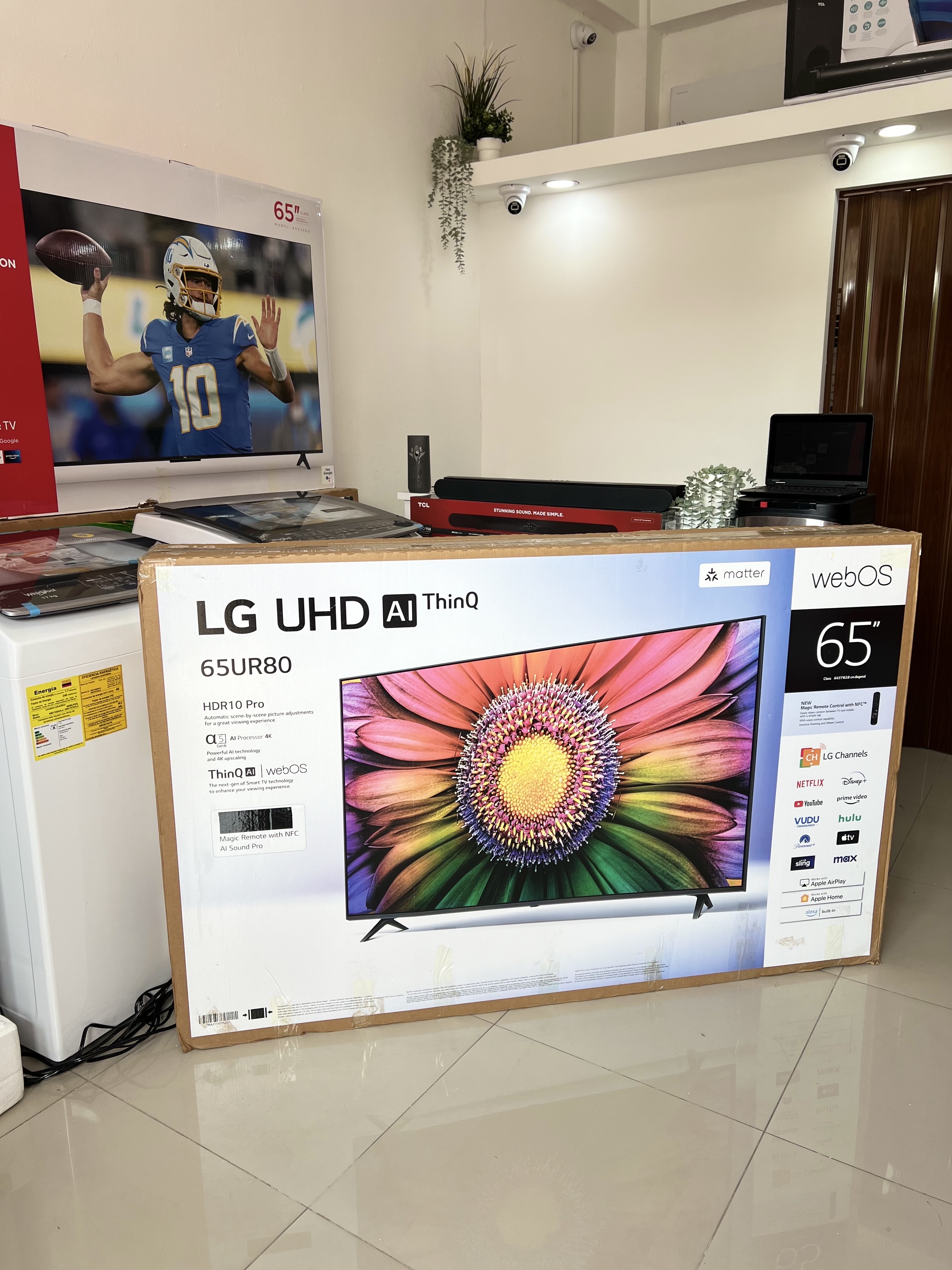 tv - smart tv LG ur80 real 4K control por voz 65 pulgadas Bluetooth,HDMI,usb 