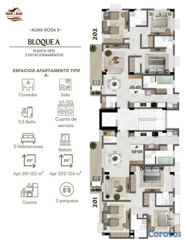 apartamentos - COMODOS Y AMPLIOS APARTAMENTOS  4