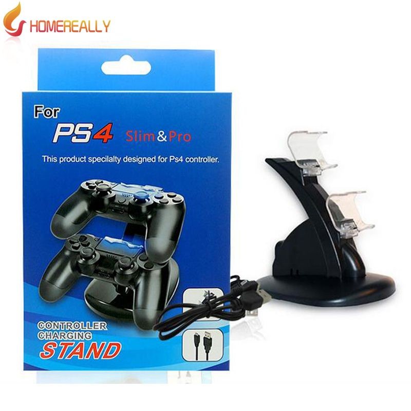 consolas y videojuegos - Base Cargador Ps4 Doble Tp4002  Dualshock playstation 4 4