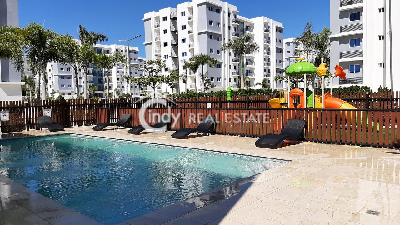 apartamentos - Apartamento de 115 M2 en Torre con Ascensor, 3 Habitaciones, 2 Parqueos, Piscina