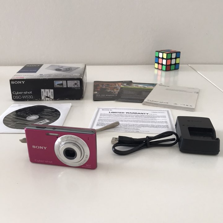 camaras y audio - Cámara Sony Cyber-Shot Modelo W530 Pink