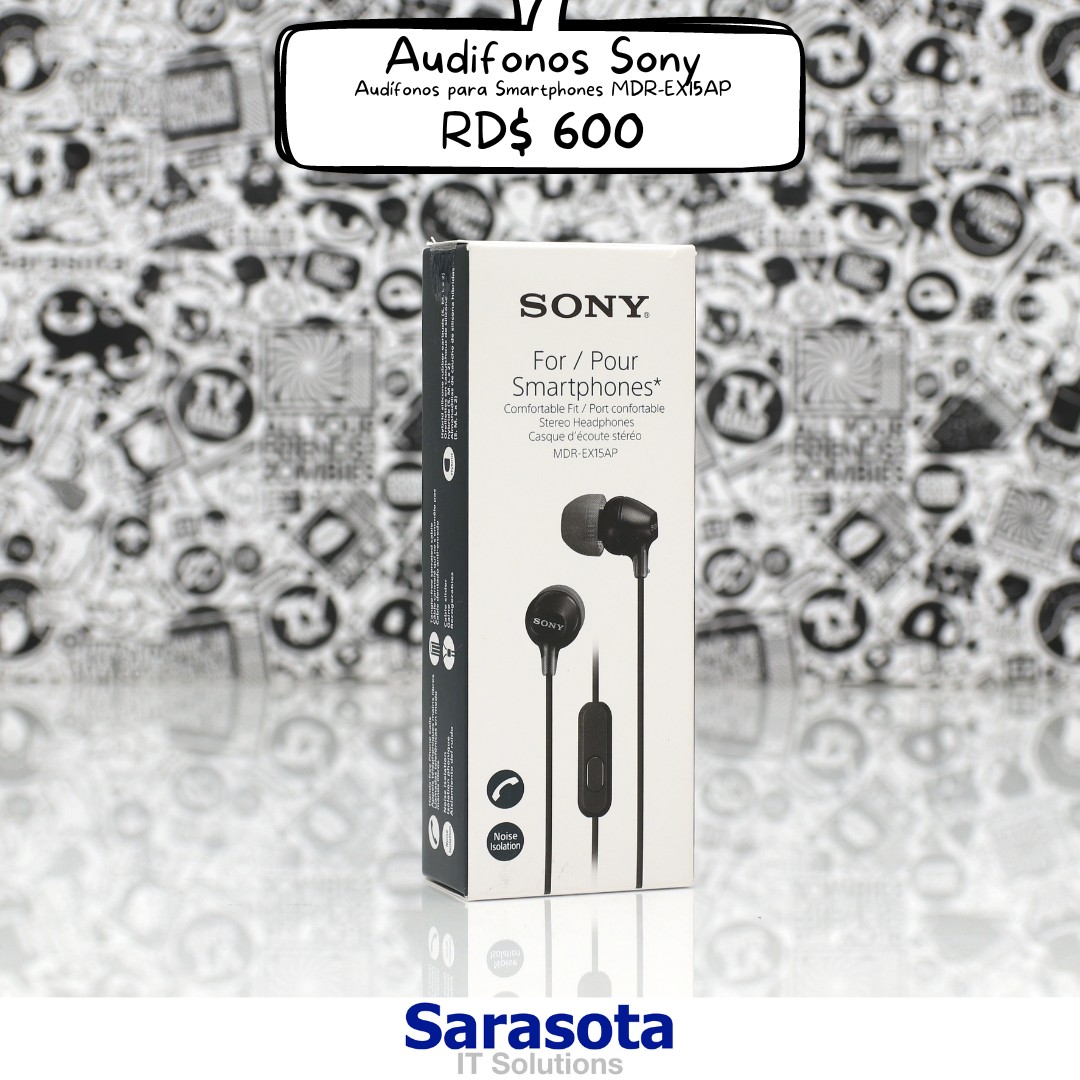 camaras y audio - Audífonos Sony para Smartphones MDR-EX15AP