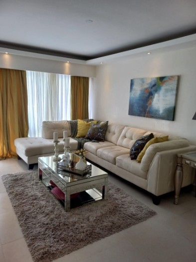 apartamentos - Alquiler de Apartamento Amueblado en Piantini 2 habitaciones piso 8