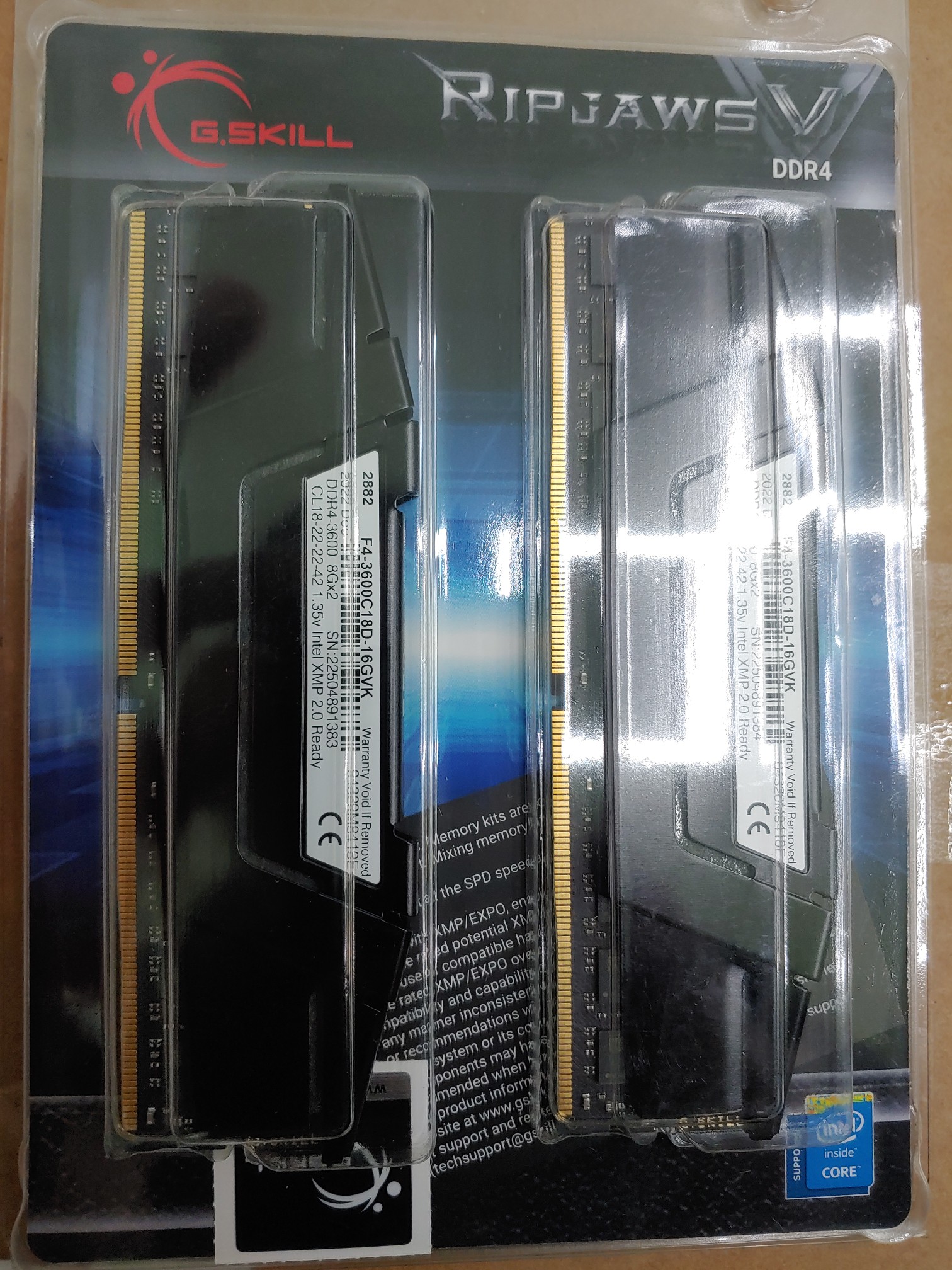 computadoras y laptops - Memoria ram DDR4 16 GB de 3600hz G.Skill RipJaws 1