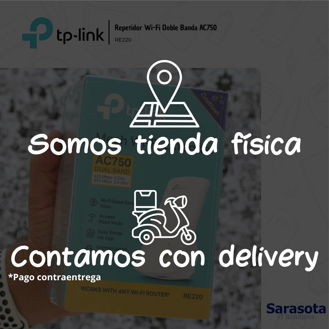 accesorios para electronica -  TP-Link Repetidor RE220 Doble Banda AC750 3