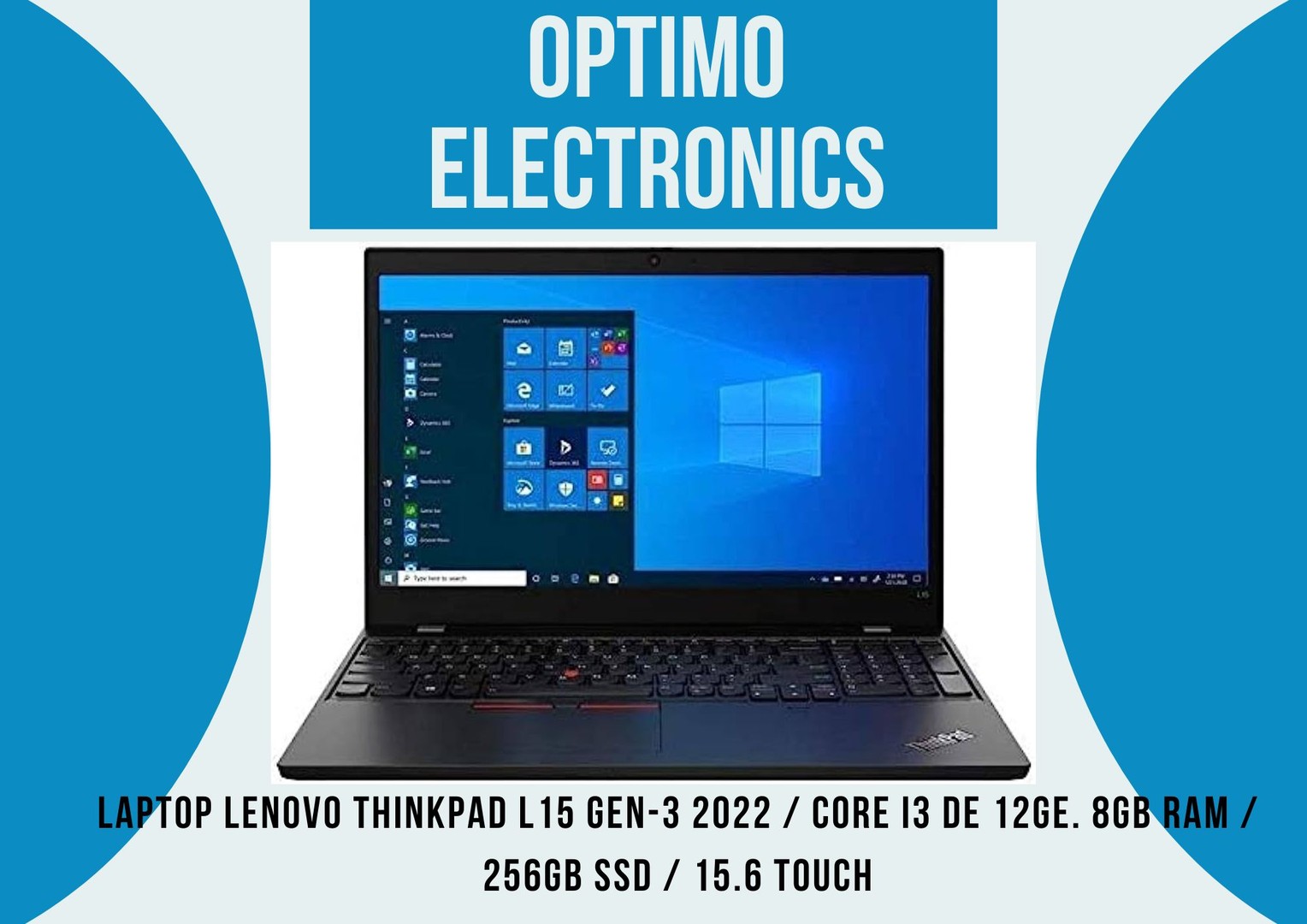 computadoras y laptops - LAPTOP LENOVO THINKPAD L15 GEN-3 2022 / CORE I3 DE 12GE. 8GB RAM / 256GB SSD / 1