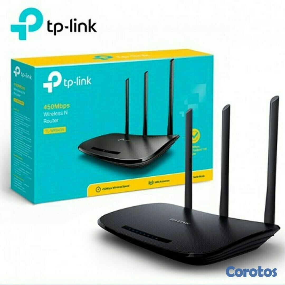 computadoras y laptops - ROUTER WIRELESS TP-LINK TL-WR940N, 2.4GHZ/450MBPS, 1 PUERTO WAN + 4 PUERTOS LAN 2