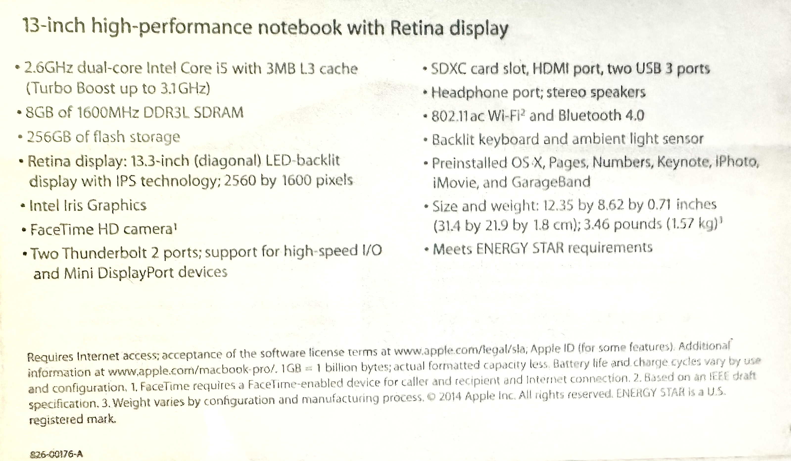 computadoras y laptops - MacBook 13’ Retina display 256 GBS 2